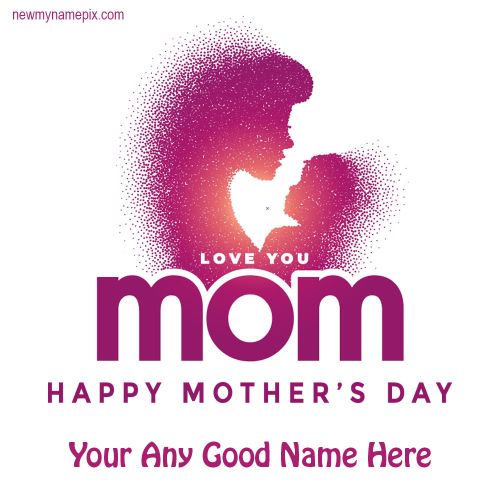 Happy Mothers Day Template Editable Customized Name Wishes